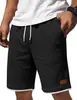 Venta Caliente Casual Cuadros Hombres Parche de Cuero Ropa de Trabajo Shorts TIKTOK Simples Versátiles Artísticos Shorts Bermuda