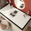 Tapete de mesa de cômoda simples moderno impermeável à prova de óleo lavável toalha de mesa de corte de couro almofada protetora