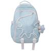 Mochila de Contraste Moderna y Cool de Estilo Coreano, Valor Facial Alto, Nicho, Mochila Escolar para Estudiantes, Gran Capacidad, Multicompartimento, Ligera, para Niñas