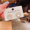 Pendientes de plata S925 con diseño de hada coreana, con forma de ojo de gato, con diseño de temperamento simple y sentido del oído.