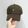 Marca de moda de Corea del Sur 7 Gorra de béisbol bordada para hombres y mujeres Pareja Nueva llegada Otoño Versátil Ins Gorra suave para la cabeza que muestra cara pequeña