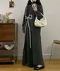 Conjunto de Estilo Perezoso Talla Plus para Mujer, Diseño Otoñal con Suéter de Lazo, Favorecedor para Figuras Curvilíneas, Conjunto de Dos Piezas con Falda