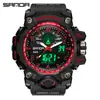 Sanda 3008 Relógio Aliexpress Masculino Jovem Esportivo Tendência Versão Coreana Relógio Digital Criativo Multifuncional