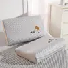 Verano tacto suave y fresco tapete de frijol funda de almohada de látex 40x 60 funda de almohada de goma viscoelástica para adulto 30x 50 Seda de Hielo individual
