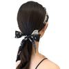 Elegante diadema trenzada con borlas, organza perlada y flores, nueva diadema antideslizante dentada, accesorios para el cabello de verano para mujer
