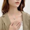 Nuevo collar con colgante de trébol de Amazon, cadena de clavícula femenina, joyería de circonita de moda transfronteriza, joyería transfronteriza.