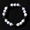 Pulseiras de Cristal Estilo Europeu e Americano da Moda, Contas Redondas de Pedra Olho de Tigre, Pulseiras de Pedra Natural, Pulseiras de Contas