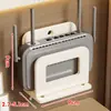 Estante para router, estante de almacenamiento WiFi montado en la pared, estante de almacenamiento extensible sin perforaciones para decodificador de TV montado en la pared