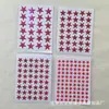 Suministro Directo de Fábrica en stock al por mayor pegatinas de estrella para estampado en caliente color rojo estrella de cinco puntas papelería pegatinas de recompensa para niños