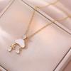 Colar Feminino Japonês e Coreano Vento Floco de Neve Nuvens Colar Nicho Design Gota de Chuva Zircão Colar Elegante Corrente de Clavícula