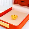 Anillo de Aleación de Cobre con Grabado Floral Tradicional, Ajustable, en el Mismo Estilo que los Vendidos en Joyerías, con un Ambiente de Estilo Nacional, Perfecto como Regalo para tu Novia