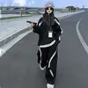 Traje Deportivo de Otoño 2026 Nuevo Holgado Casual Conjunto de Dos Piezas de Primavera y Otoño para Niñas con Cuello Alto