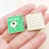 30 Estilos Mixtos de Trofeo de Fútbol de la Copa del Mundo con Goteo de Aceite, Estadio, Camiseta, Colgantes de Aleación, Pendientes DIY, Pulsera, Accesorios de Joyería
