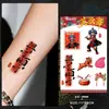 Pegatinas de Tatuaje Coloridas Temáticas de Danza Inglesa Transfronterizas, Maquillaje Cultural Folclórico Tradicional Impermeable de Larga Duración para Actuaciones y Festivales