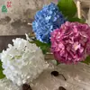Hortensia Aisha, arreglo floral de hortensia artificial con estampado de seda Endless Summer, decoración floral de mesa, flores artificiales al por mayor