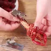 Pelador de cangrejos de río de acero inoxidable, herramienta especial para cola de langosta para comer cangrejos, tijeras, pinza para pelar camarones, artefacto para pelar camarones