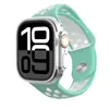 Adecuado para Apple Watch 9 10 S11 Correa de Silicona Bicolor Corte Diagonal Nike Pulsera de Muñeca con Cabezal Diagonal iWatch Ultra