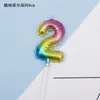 Decoração de Festa de Aniversário Ins Coreana Copyright Balão Arco-Íris Vela Digital Vela de Bolo para Assar em estoque Atacado