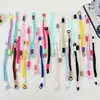 Colgante de juguete de peluche con cordón tejido multicolor, correa de muñeca para teléfono móvil, correa corta de mano con doble hebilla, accesorio de cordón de nailon