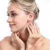 Nuevos aretes redondos creativos europeos y americanos de circonita personalizados micro incrustados con diamante completo alfiler de plata S925 aretes de adorno aretes