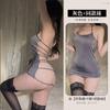 Lencería Sexy de Lin Lin Ting, Camisón sin Espalda, Tentación para Busto Pequeño, Uniforme con Abertura en la Entrepierna, Vestido Apasionado que no se Quita 2048