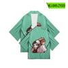 Cross-border Novo Homem Japonês Ghost Extinguishing Blade Periférico Pena Tecido Sete mangas Taoist Robe Shirt Kimono Fino Cardigan Tendência