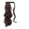 Peruca Rabo de Cavalo Feminino com Velcro Autocolante, Rabo de Cavalo Baixo, Estilo Preguiçoso para Adicionar Volume, Ondas Grandes, Trança de Rabo de Cavalo Alto