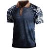 Estación Independiente de Comercio Exterior Explosiones Europeas y Americanas Camiseta de Verano para Hombre Sudadera con Cuello Campana de Manga Corta Suelta para Exteriores Camiseta POLOT