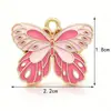 Fabricante de Accesorios de Joyería Estilo Mariposa, Venta al por Mayor de Joyería Hecha a Mano de Aleación DIY, Accesorios de Joyería DIY con Goteo de Aceite de Fábrica