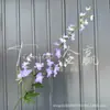 Novo Modelo de Flores Delfínio de 3 Galhos para Arranjos de Chão de Casamento, Flores Artificiais de Alta Qualidade Estilo Fresco, Atacado de Fabricantes Transfronteiriços