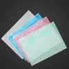 Bolsa para Archivos A4 Bolsa de Almacenamiento Bolsa para Archivos Bolsa con Botón Engrosada Blanca Bolsa para Papeles de Examen Bolsa para Archivos Transparente y Colorida