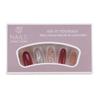 Parches de Uñas Portátiles Populares de Primavera y Verano, Parches de Arte para Uñas con Pedrería Francesa de Alta Gama, Uñas Postizas Portátiles para Chicas Dulces de Xiaohongshu