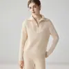 Suéter de cachemira holgado y extragrande para mujer, con cuello grande, tejido grueso y diseño de punto versátil, perfecto para otoño e invierno