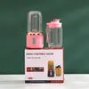 Exprimidor de doble taza transfronterizo portátil recargable pequeño taza de exprimido automático casera multifuncional taza de jugo de seis cuchillas