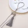 Cuerda de Mano Nudo Chino Colgante de Borla Estilo Tíbet Accesorios Lanyard para Teléfono DIY Colgante para Coche Colgante de Borla con Perla Dorada