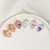 Cuentas Espaciadoras Corazón Corona de Circonia Chapadas en Oro de 14K que Conservan el Color Pulsera de Cristal Hecha a Mano DIY Caja Mágica de Cuentas Accesorios de Joyería