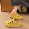 Sapatos de Cabeça de Porco Vazados Super Populares de Alta Qualidade Sandálias Romanas Simples Femininas 2026 Novo Verão Sandálias Birkenstock Femininas