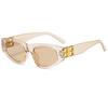Gafas de sol de moda Yingling para mujer, huecas, montura pequeña con forma de B, gafas de sol retro ojo de gato, estilo personalidad INS, venta rápida transfronteriza