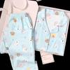 Pijamas de otoño estilo perezoso para mujer, algodón nube, lindo cuello de solapa, manga larga, pantalones, ropa de casa, traje, foto real, venta al por mayor