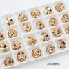 Colar de Joias Dongzhou Cristal Pedra Redonda Flor Pontiaguda Costas Pontiagudas Strass Inlaid com Diamantes Acessórios DIY Strass de Vidro Customização