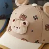 Gorra de béisbol infantil con diseño de oso de dibujos animados al por mayor 2026 otoño e invierno para niños y niñas de 2 a 5 años gorra de béisbol para bebé
