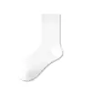 Calcetines para Hombre Zhuji Estilo Cuatro Estaciones Alto Contenido de Algodón Cosidos a Máquina Versátiles Calcetines para Hombre Color Sólido Calcetines de Media Caña Calcetines de Caña Alta