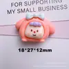 Dibujos Animados Sanrio Hermana DIY Pegamento de Crema Pasador Diadema Agujero Flor para Zapatos Funda de Teléfono Móvil Colgante Accesorios de Resina Lote