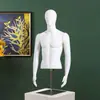 Maniquí masculino de medio cuerpo con piernas, expositor para tienda de ropa, diseño para patronaje, maniquí masculino de plástico, modelo de cuerpo humano, muñeco.