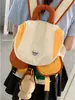 Mochila Escolar Colorida Contrastante da Moda e Fofa para Estudantes Mulheres 2025 Nova Mochila Casual Lona de Grande Capacidade Bolsa de Viagem