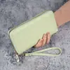 Cartera estilo coreano, monedero largo y bonito, de gran capacidad, con cremallera para múltiples tarjetas, para teléfono móvil, 2024