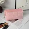 Bolsa de maquillaje con forma de almohada, bolsa de almacenamiento de cosméticos de gran capacidad, neceser de viaje de terciopelo, bolsa de maquillaje pequeña, portátil para salir