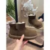 Botas Cortas Birkenstock Botas de Nieve para Mujer 2025 Nuevas de Invierno Forradas de Lana Engrosadas Suela Gruesa Antideslizante Cálidas Botas Cortas para el Noreste