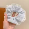 Laço de Cabelo Fofo e Fresco para Mulheres, Faixa de Cabelo com Renda, Corda de Cabelo Doce para Meninas Estudantes