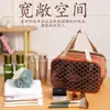 Bolsa de maquillaje de PU, bolsa de almacenamiento de viaje, bolso de mano para gimnasio con separación de seco y húmedo, bolsa deportiva impermeable para natación, neceser multicapa